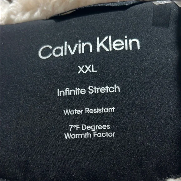 Calvin Klein Black Puffer Jacket with Sherpa Lining